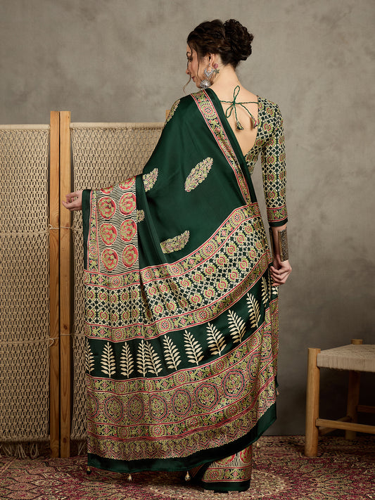 Luxury Dark Green Designer Drape