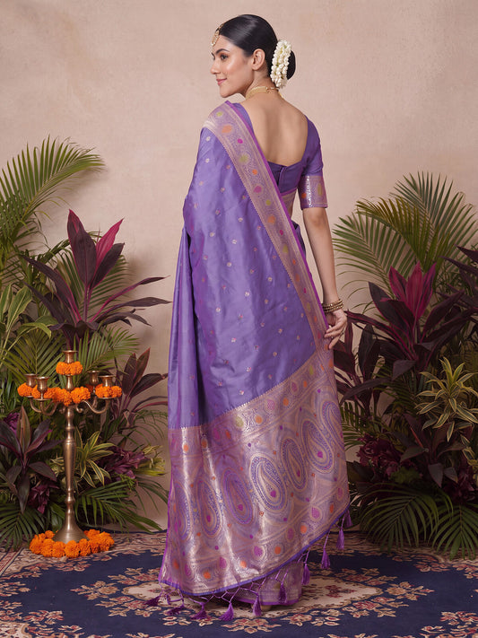 LavenderSilk Blend Saree