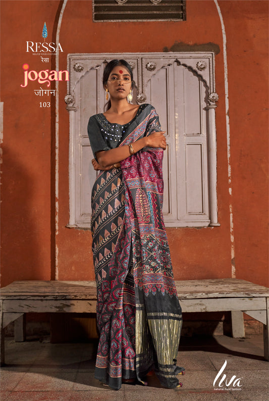 Dual Blouse Concept Sarees by Jogan
