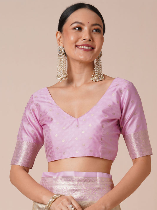 Purple Jari Silk Kanjivaram Saree