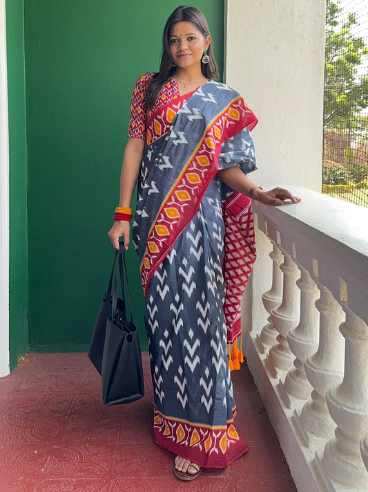 Ikkat saree