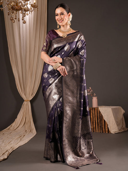 purple colour saree
marriage function saree