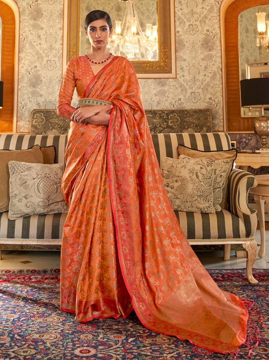 Banarasi Zari Silk Blend Saree - Ressa