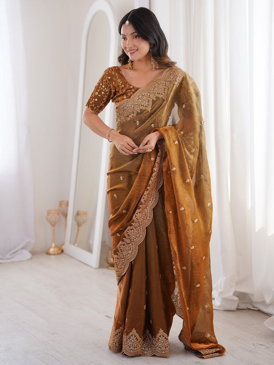 Saree Vintage Antique Bronze - Ressa