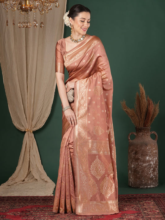 Woven Lichi Silk Saree - Ressa