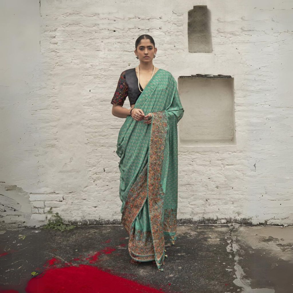 Cultural Crossroads: Exploring Fusion Styles with Digital Printed Indian Sarees - Ressa
