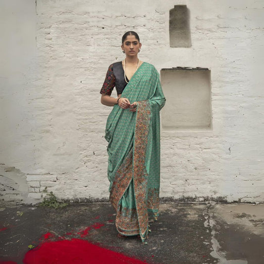 Cultural Crossroads: Exploring Fusion Styles with Digital Printed Indian Sarees - Ressa