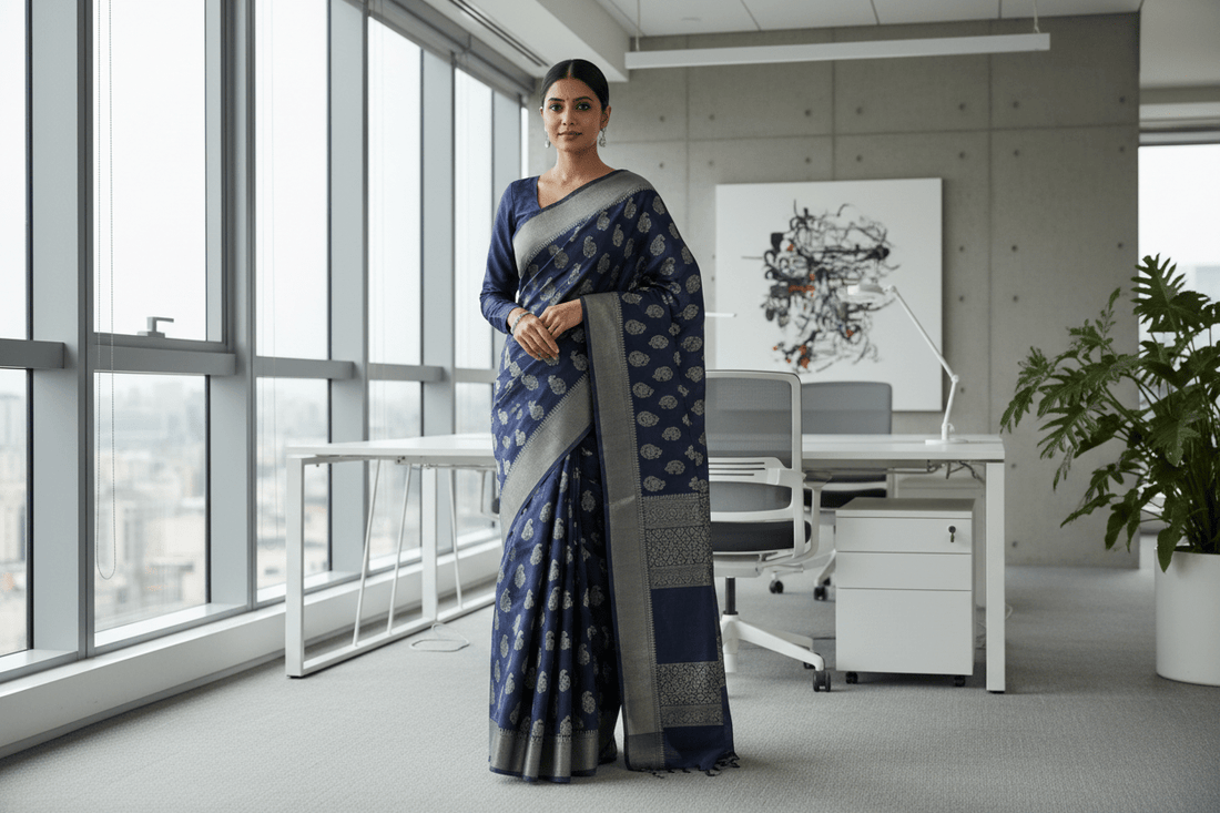 How to Style a Saree for a Corporate Meeting - Ressa