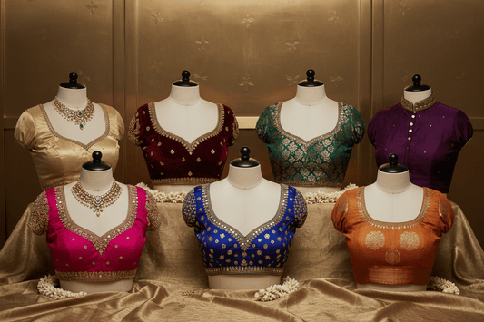 Saree Blouse Necklines: A Complete Style Guide - Ressa