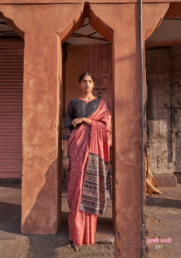 Manmohini Gulabinagari Saree