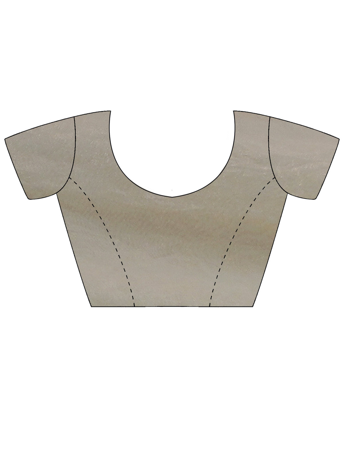 Unstitched metallic silk blend blouse piece with solid design