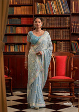 Gayatridevi Saree from RESSA Premium Collection - Diamond Crystal Fabric & Stunning Designer Embroidery