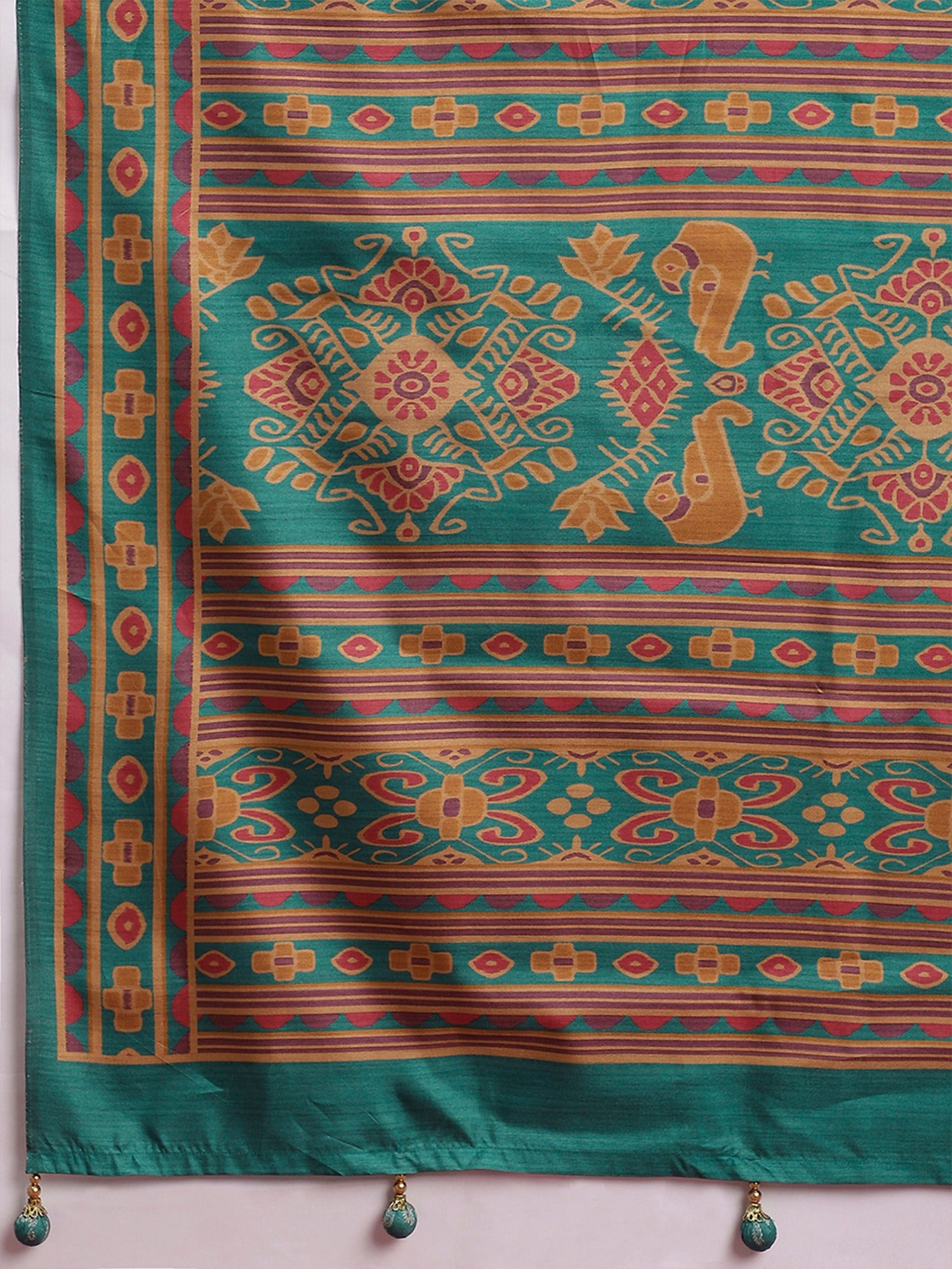 Mauve Silk Blend saree – detail view 5