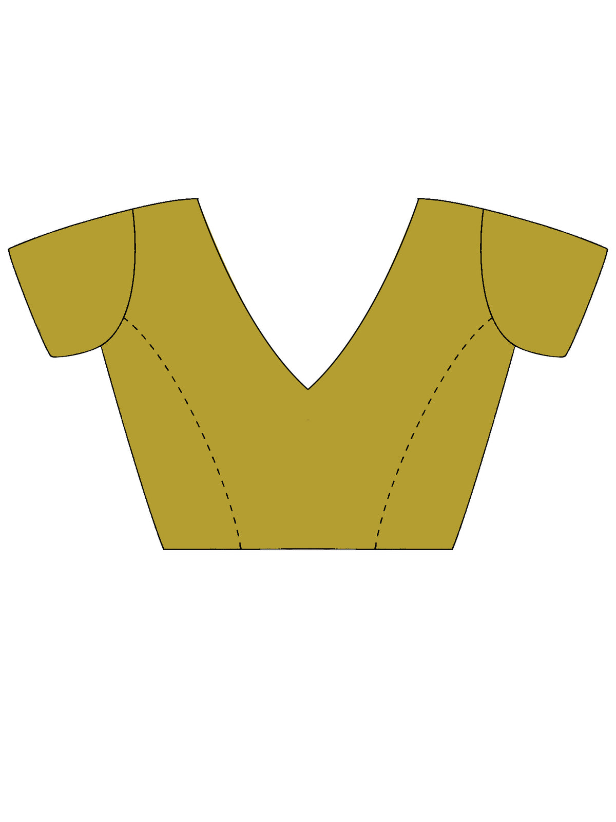 Unstitched olive cotton blend blouse piece with woven design design