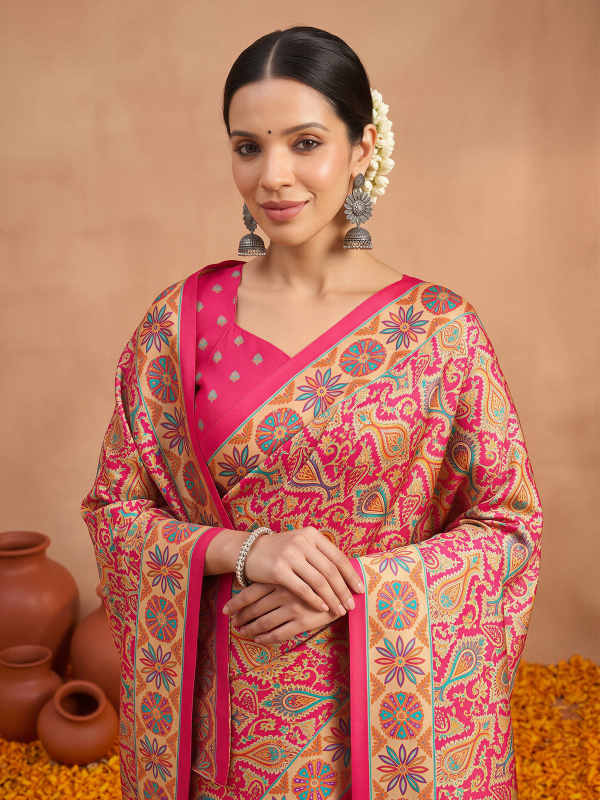 Assorted Silk Blend saree – detail view 4