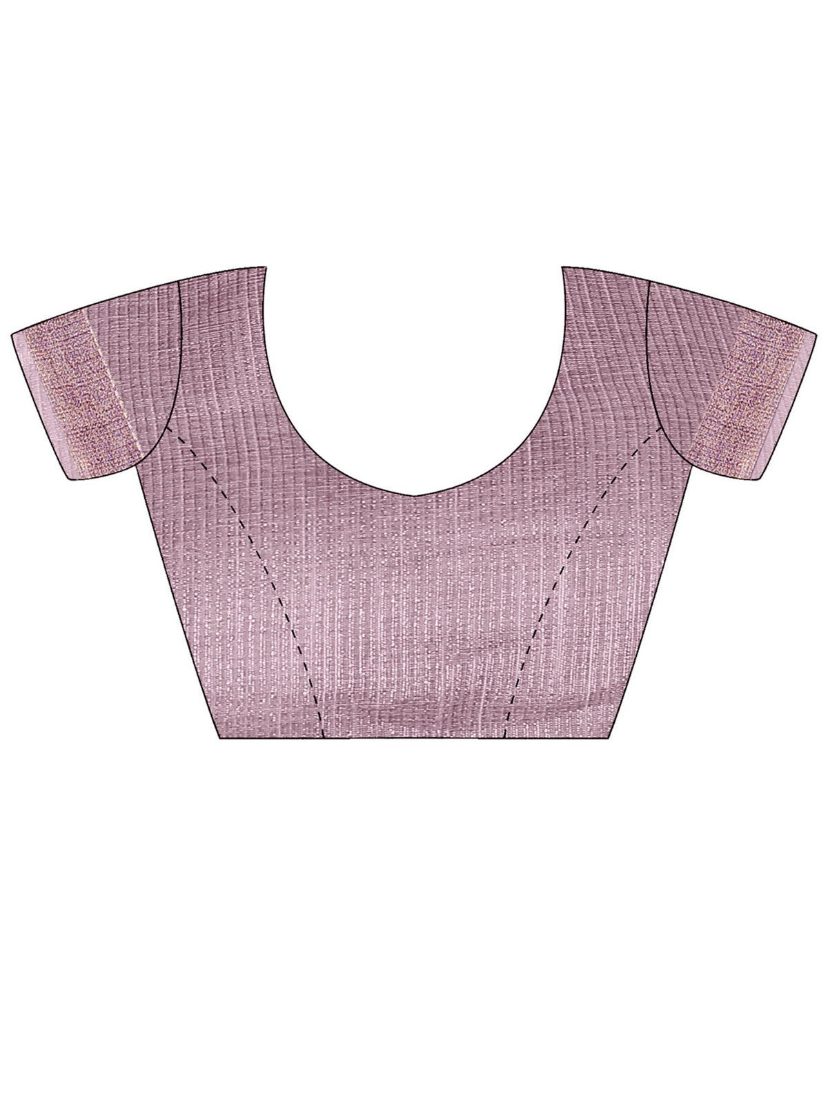 Unstitched mauve cotton silk blouse piece with solid design