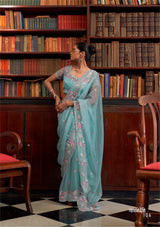 Gayatridevi Saree from RESSA Premium Collection - Diamond Crystal Fabric & Stunning Designer Embroidery