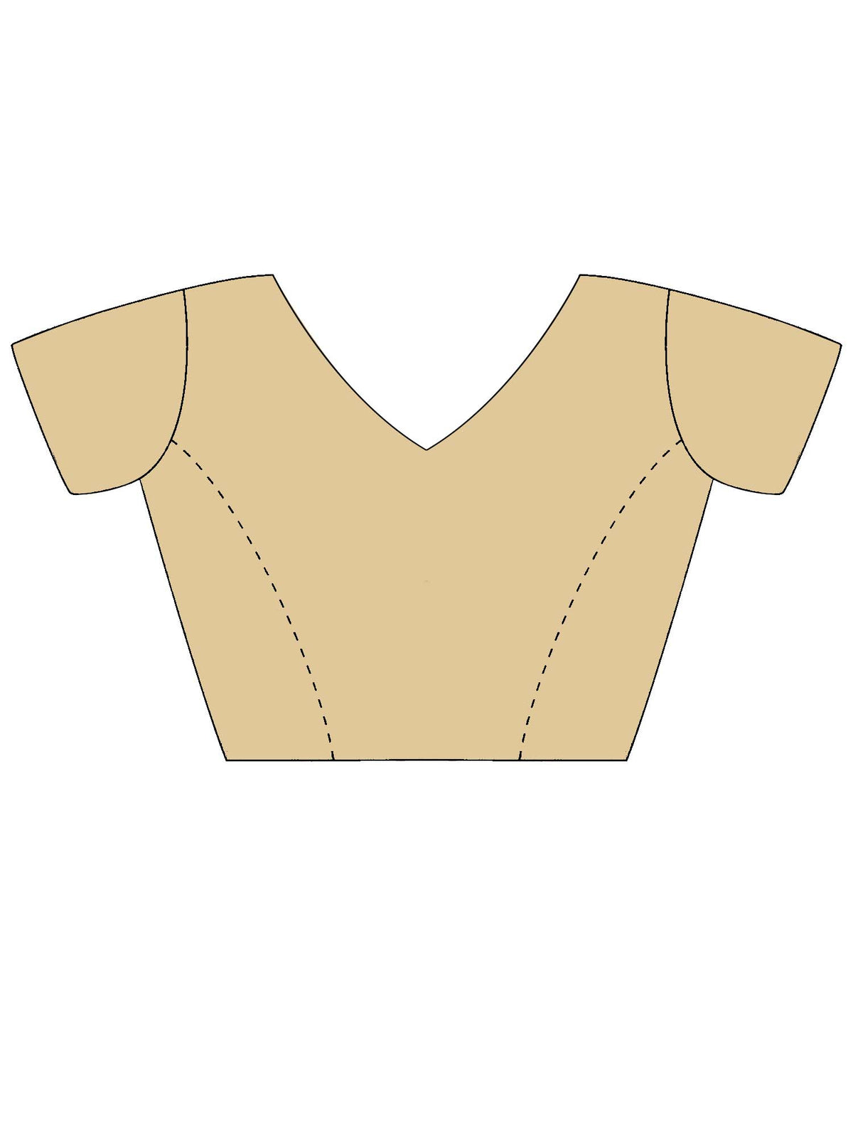 Unstitched yellow satin silk blouse piece with solid design