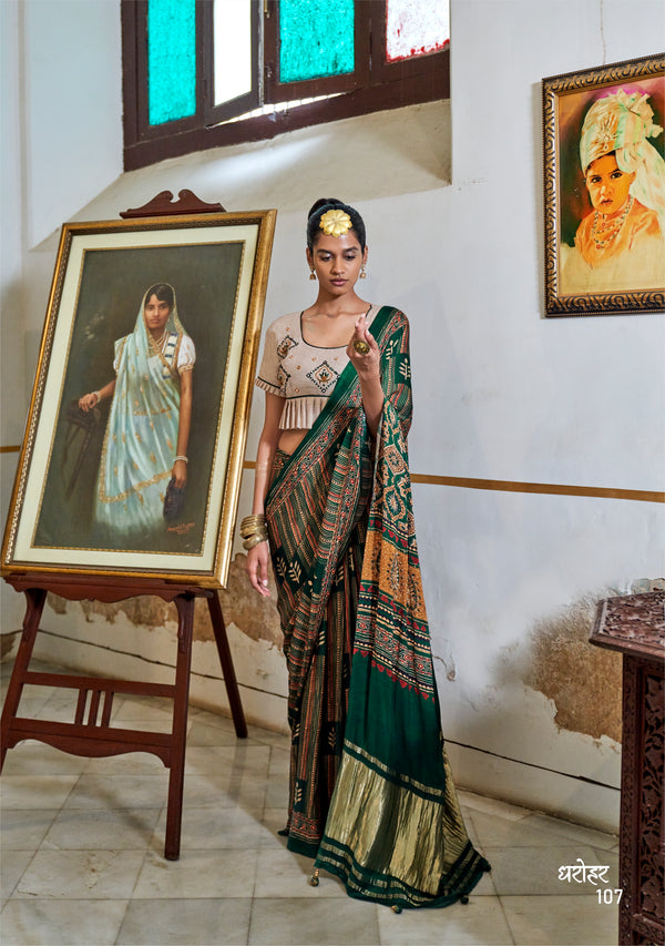 Khadi cotton with embroidery mirror work