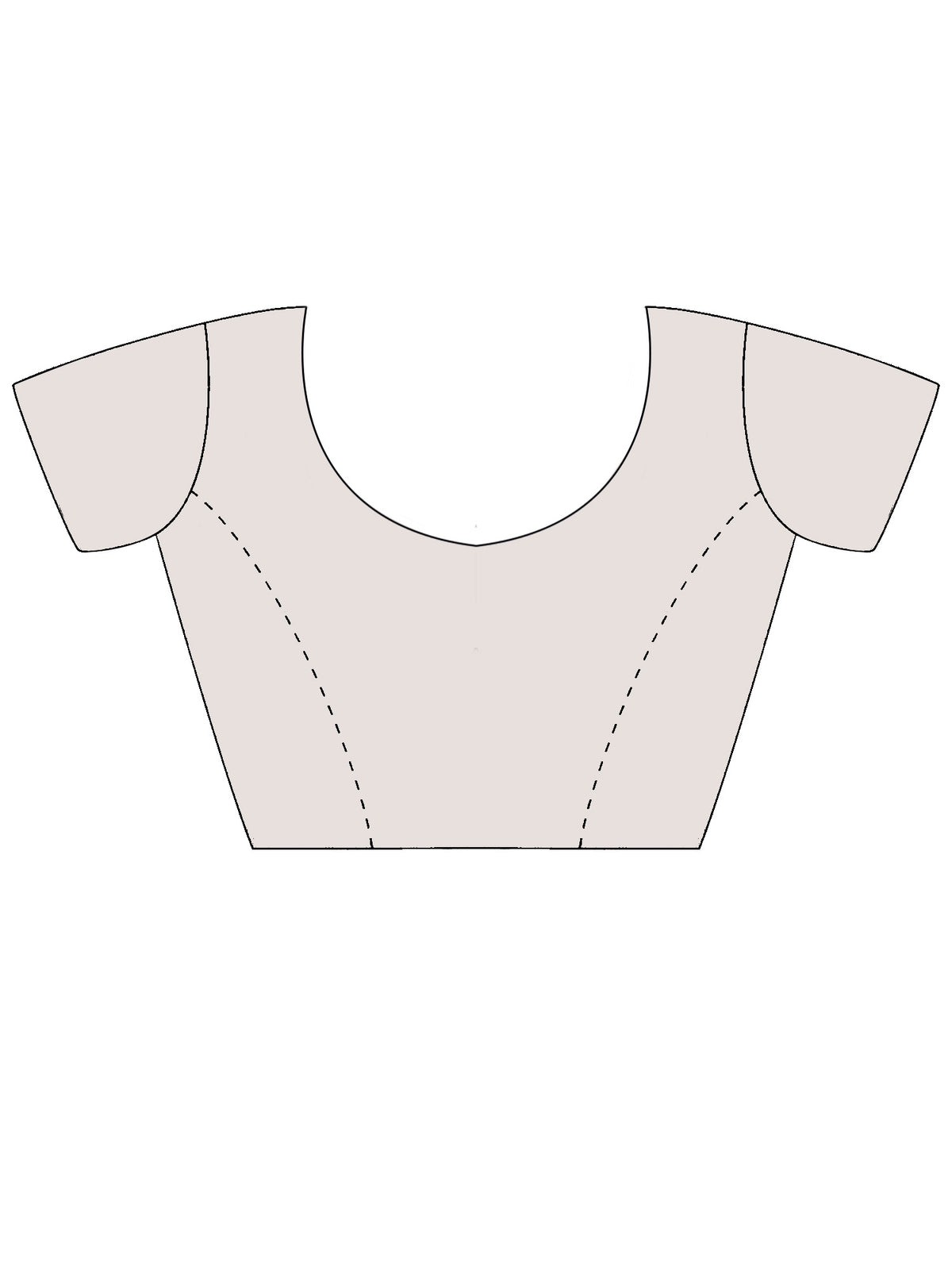 Unstitched white net blouse piece with embellished design