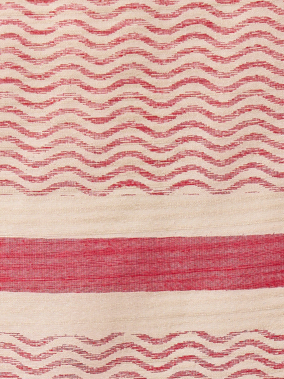 Beige cotton slub saree view 7