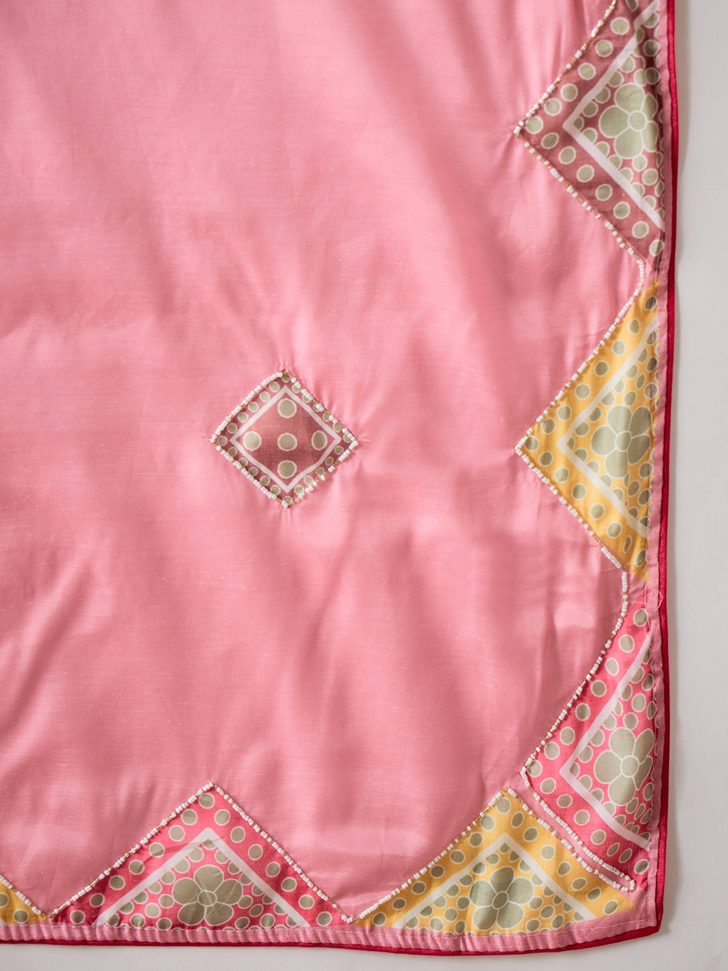 Pink Silk Cotton saree – detail view 1