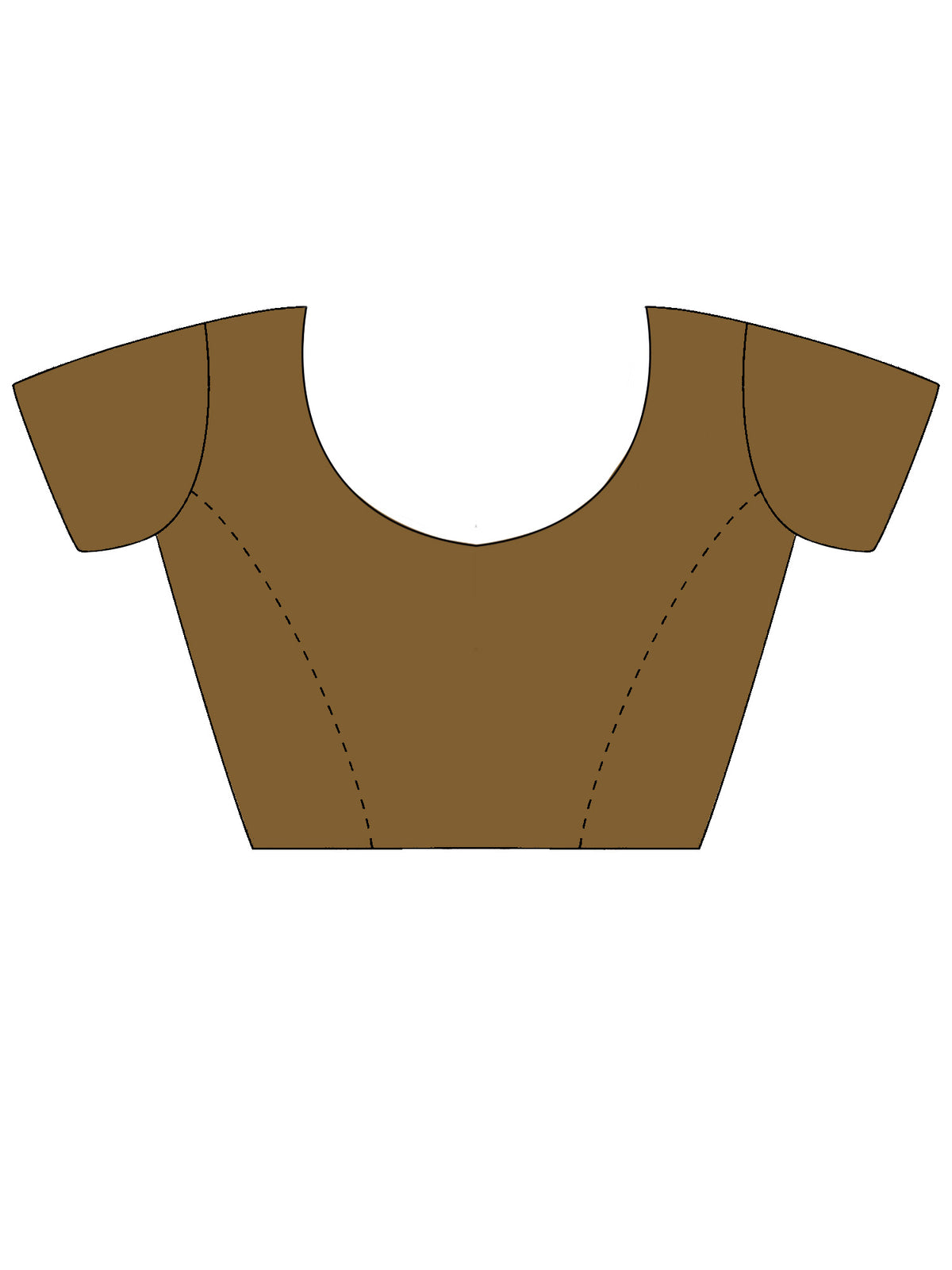 Unstitched olive silk blend blouse piece with solid design
