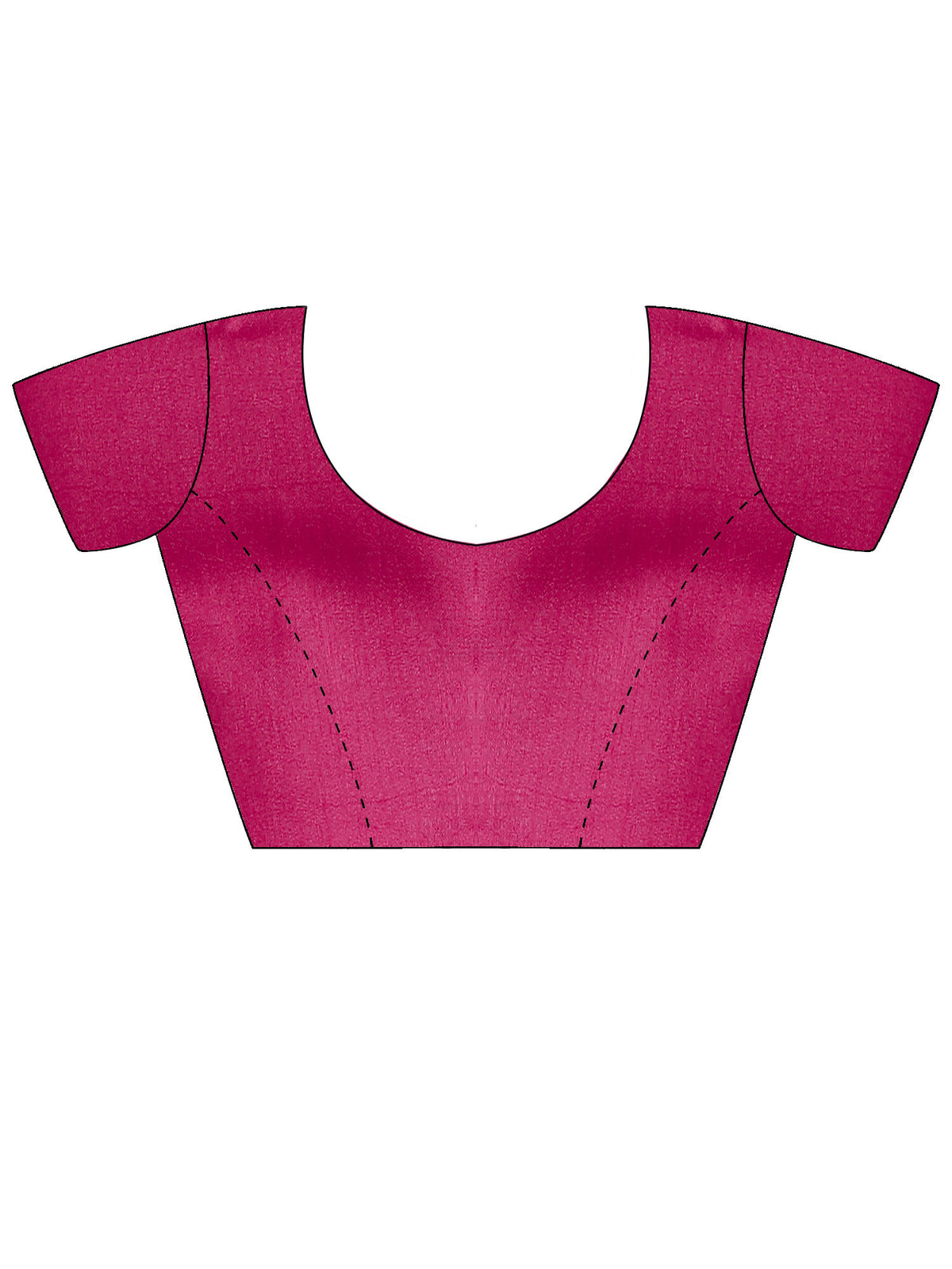 Unstitched pink vichitra silk blouse piece with embellished design