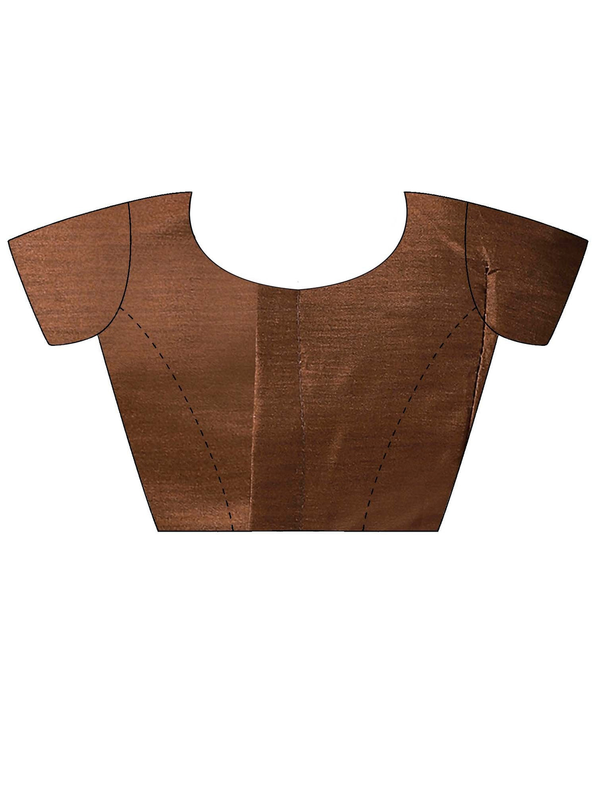 Brown Silk Blend saree – detail view 5