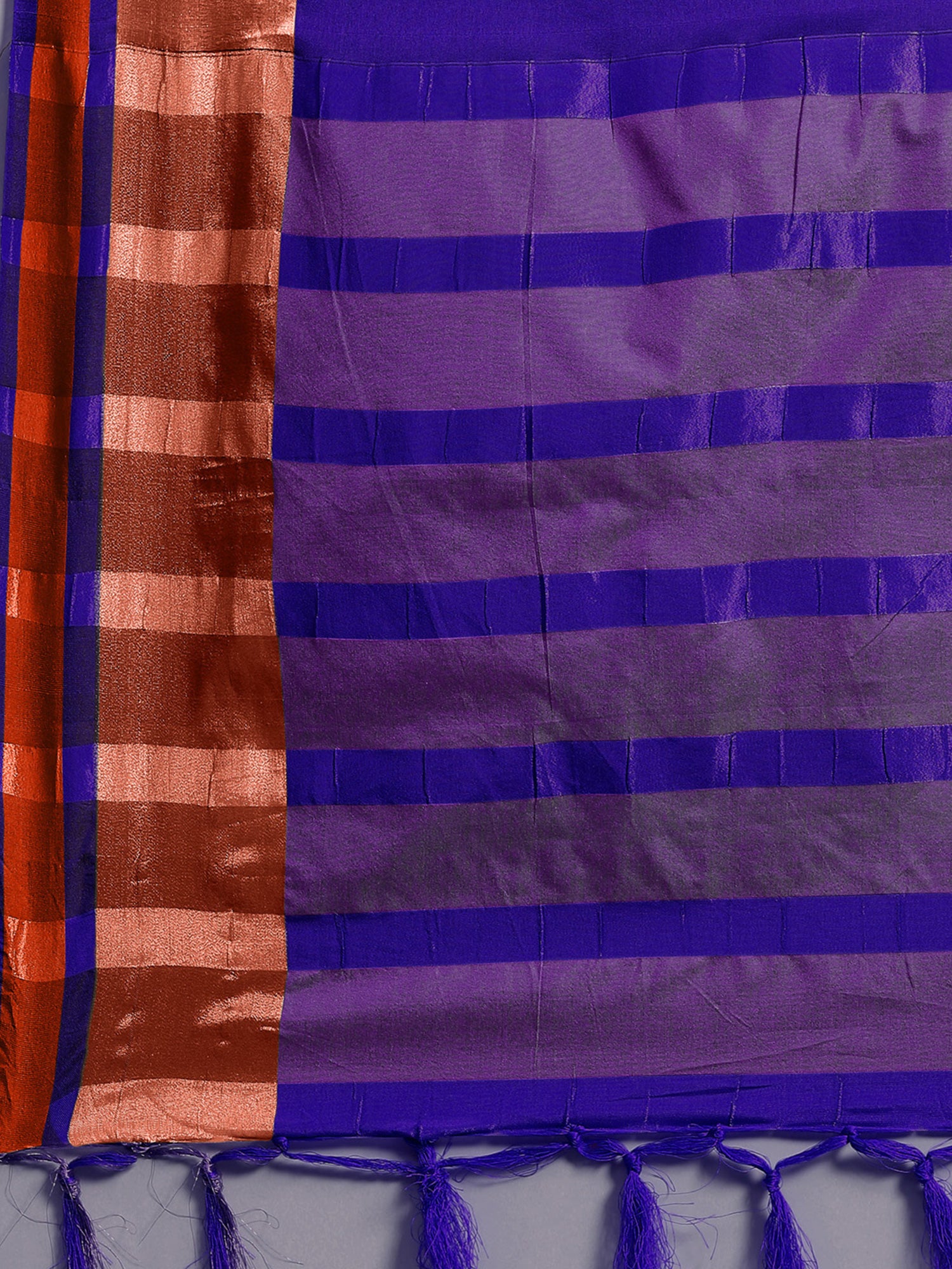 Blue Aura Silk saree – detail view 5