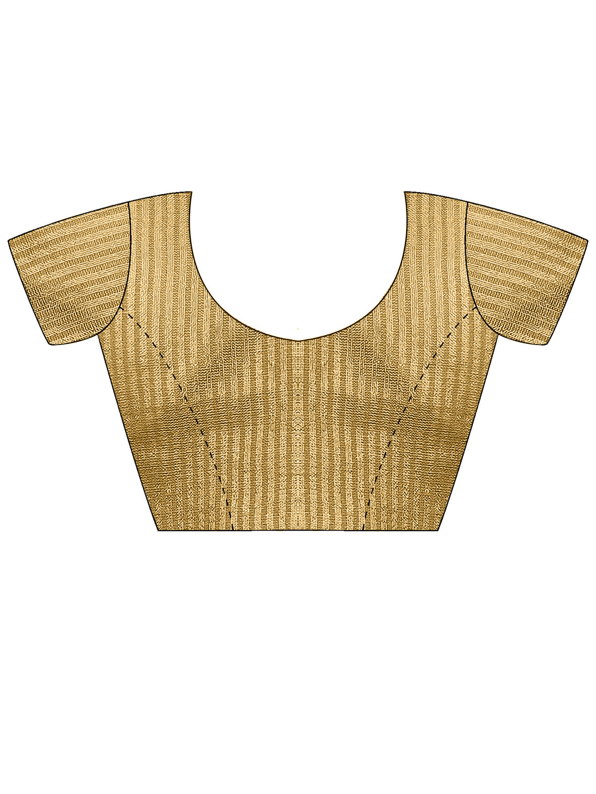 Unstitched cream linen blouse piece with ethnic motif design