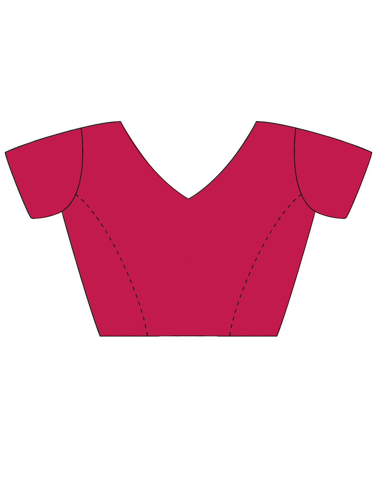 Unstitched pink soft silk blouse piece with woven design design