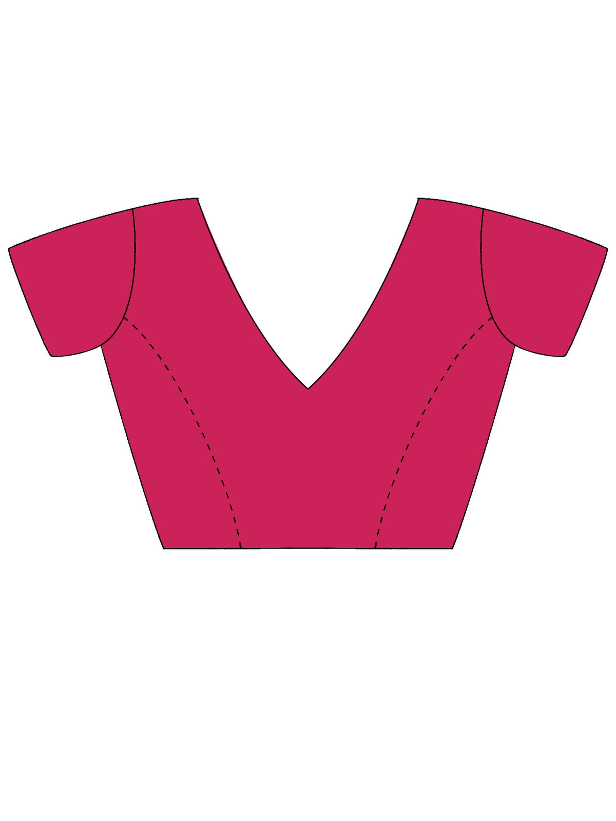 Unstitched pink georgette blouse piece with embellished design