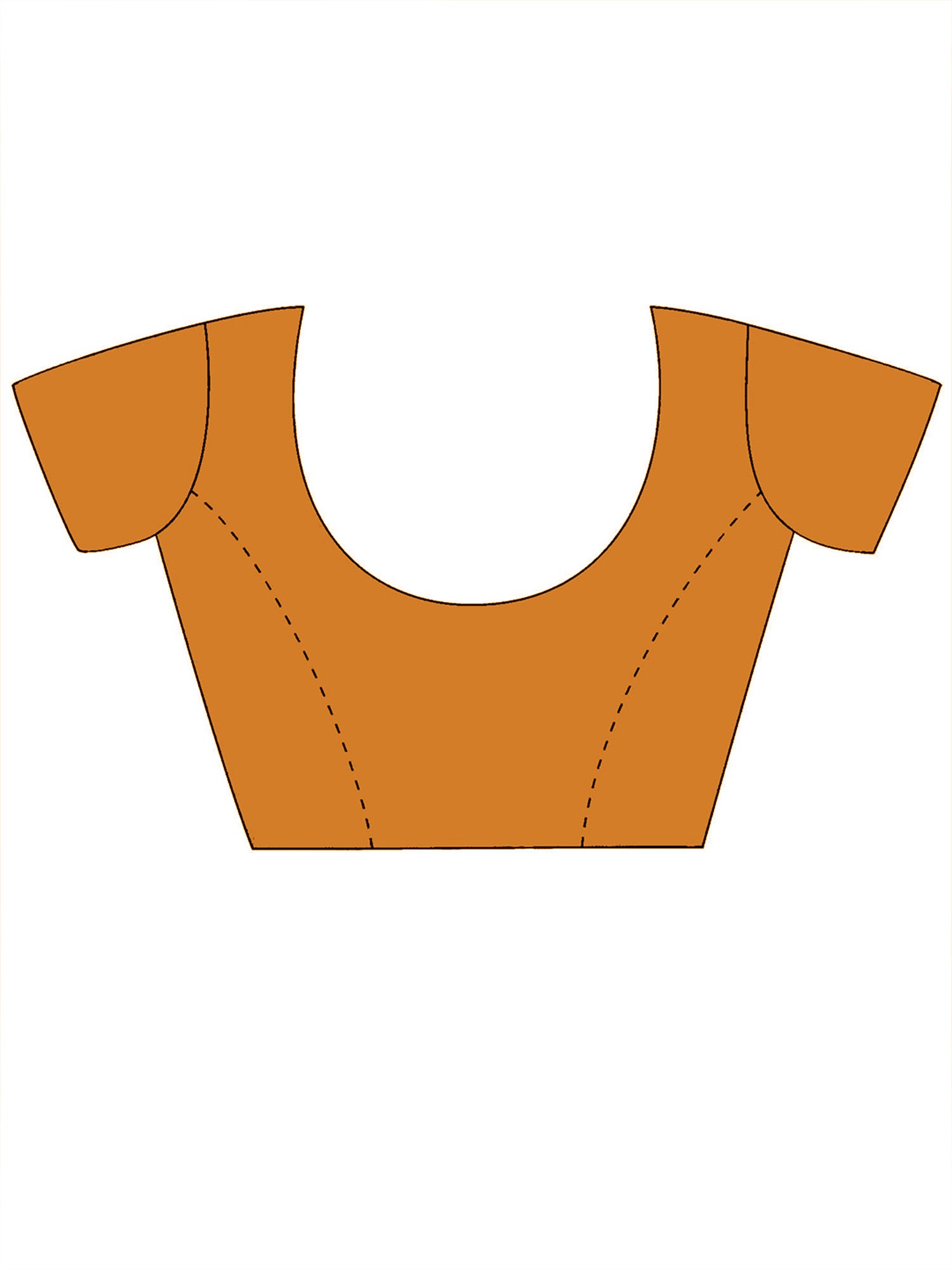 Unstitched mustard bhagalpuri silk blouse piece with solid design