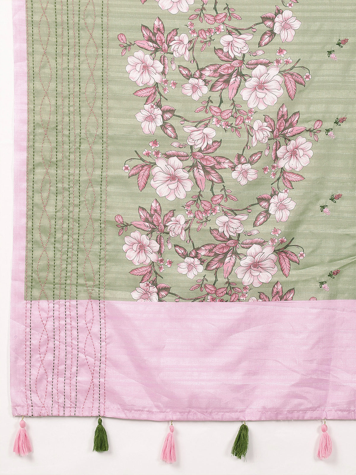 Light Green Silk Blend saree – detail view 5