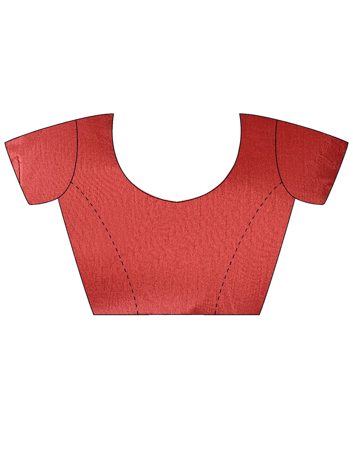 Unstitched maroon silk blend blouse piece with ethnic motif design