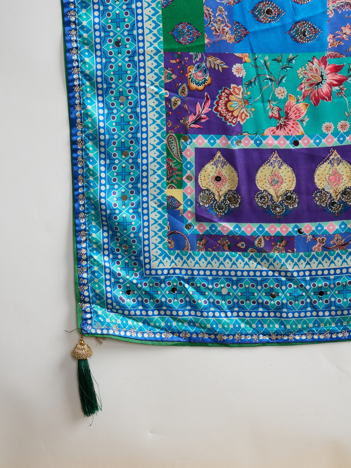 Light Blue Silk Blend saree – detail view 4