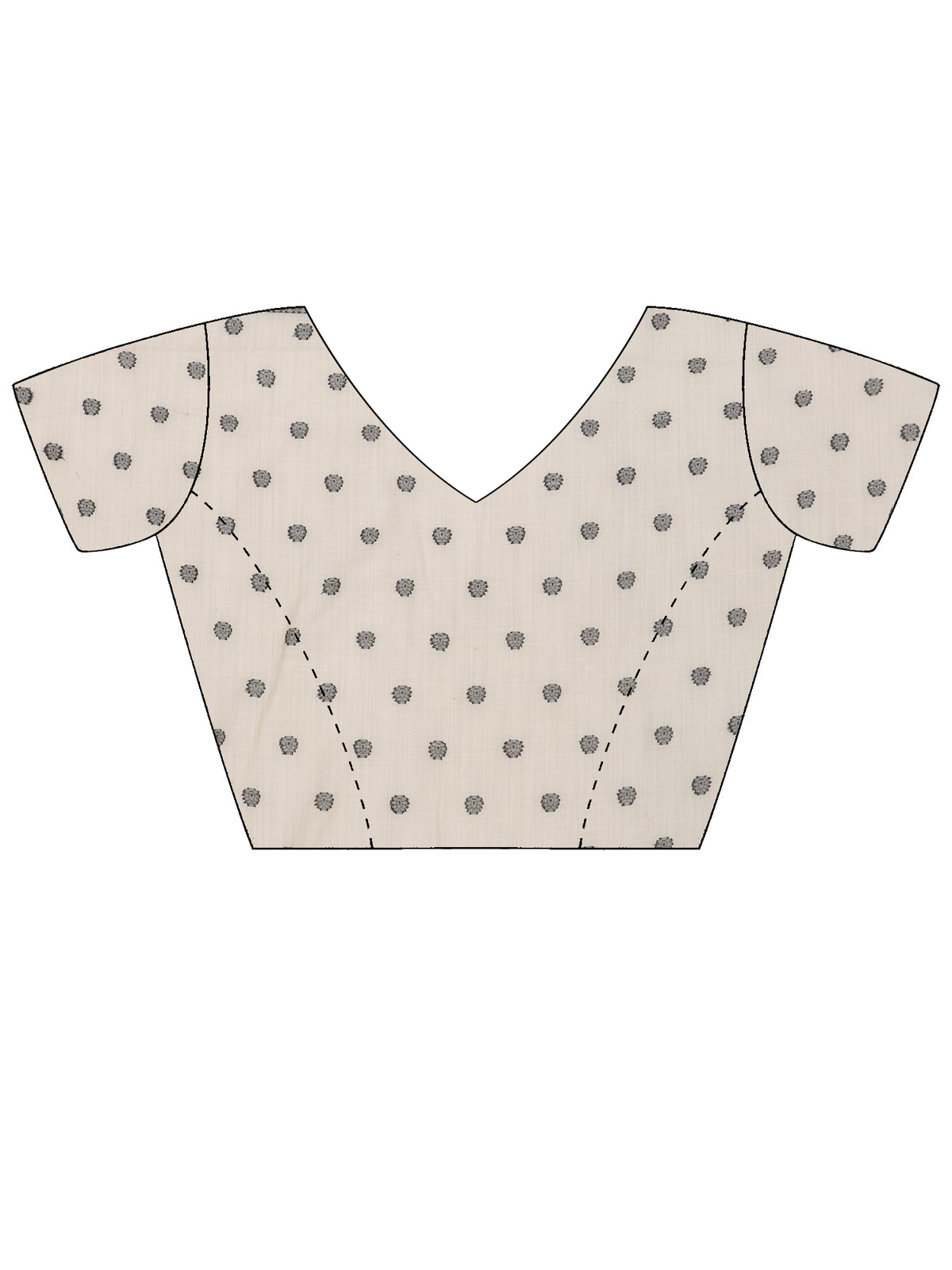 Unstitched beige silk blend blouse piece with woven design design