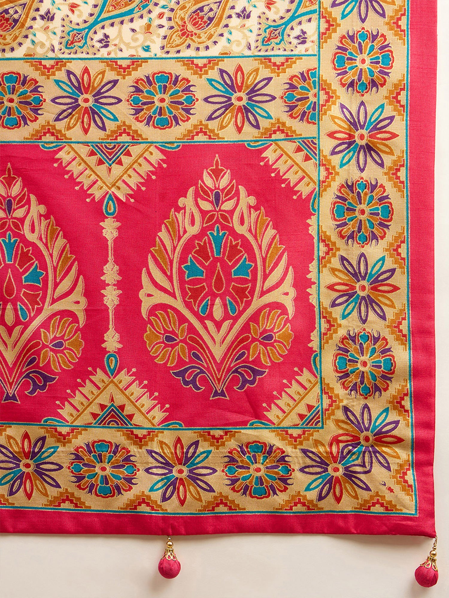 Pink Silk Blend saree – detail view 5