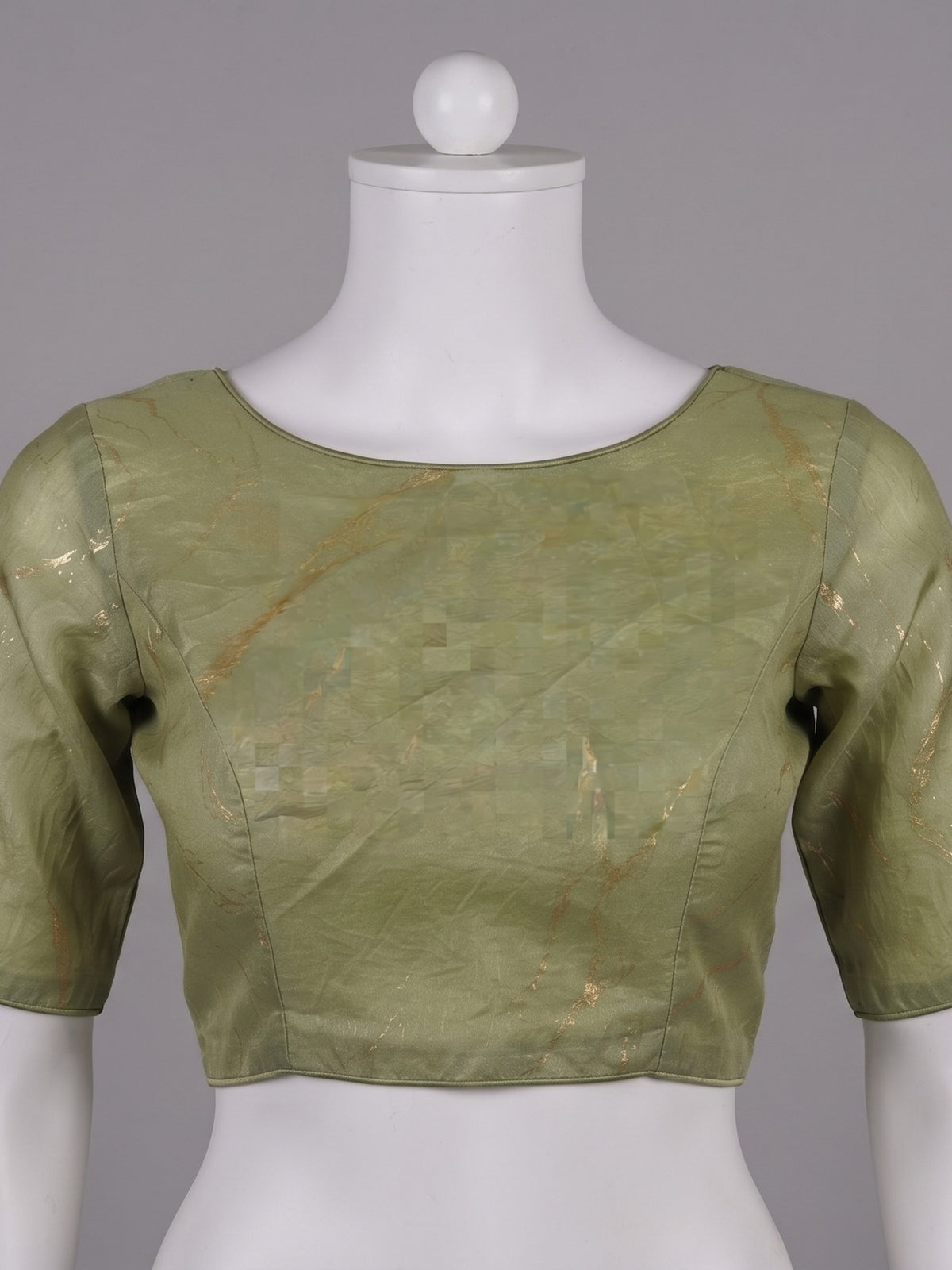 Light Green Paper Silk saree – detail view 4