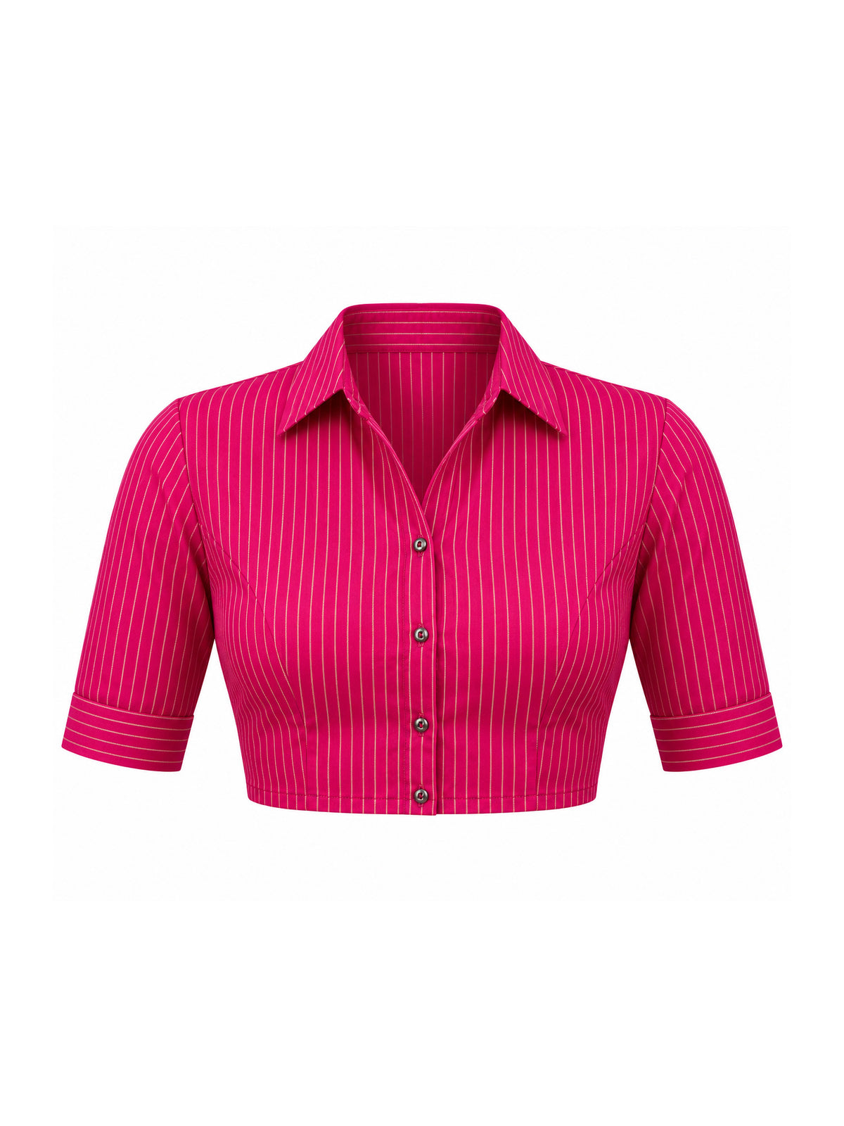 Unstitched pink crepe blouse piece with solid design