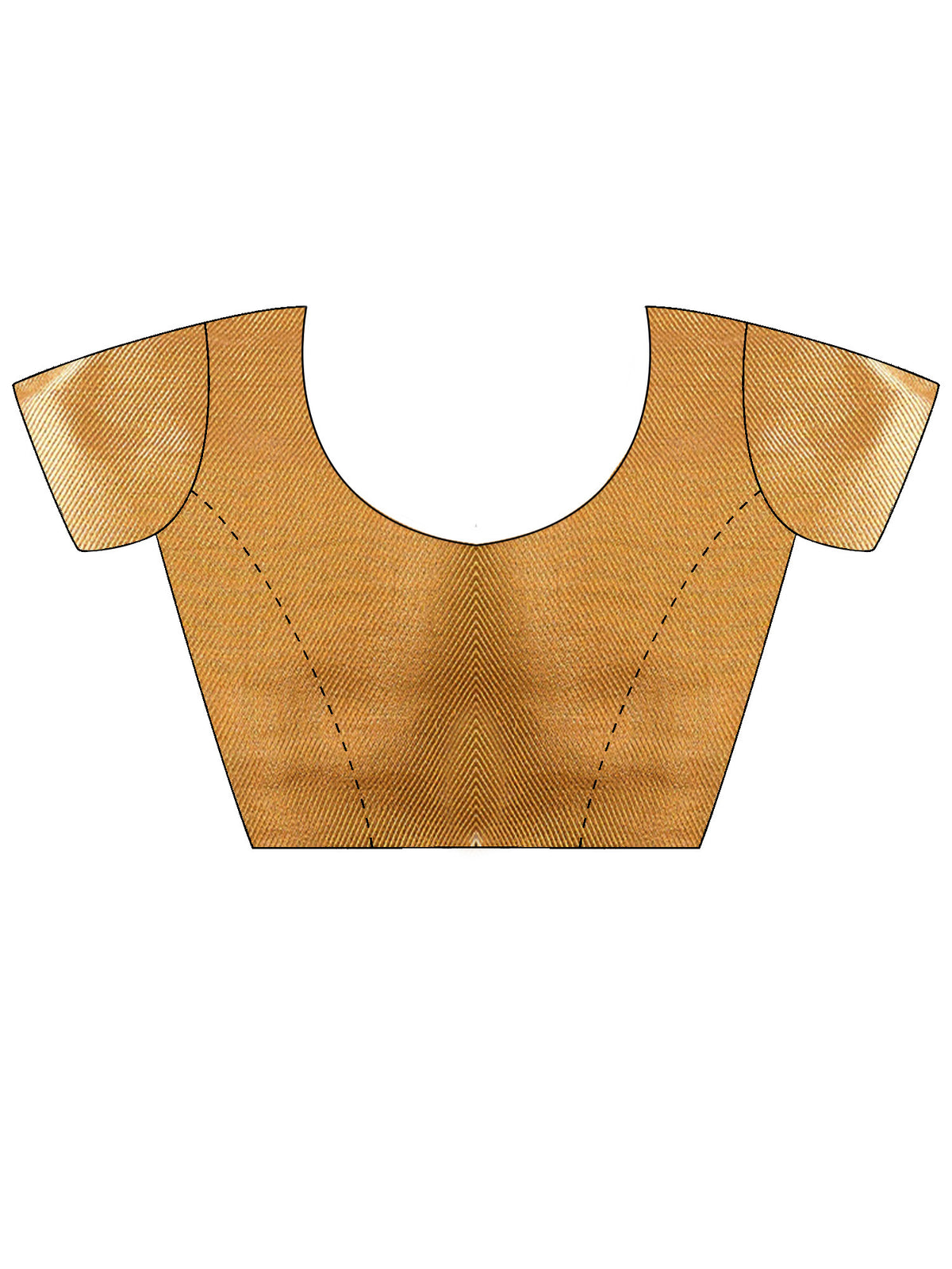 Unstitched dark blue brocade blouse piece with woven design design