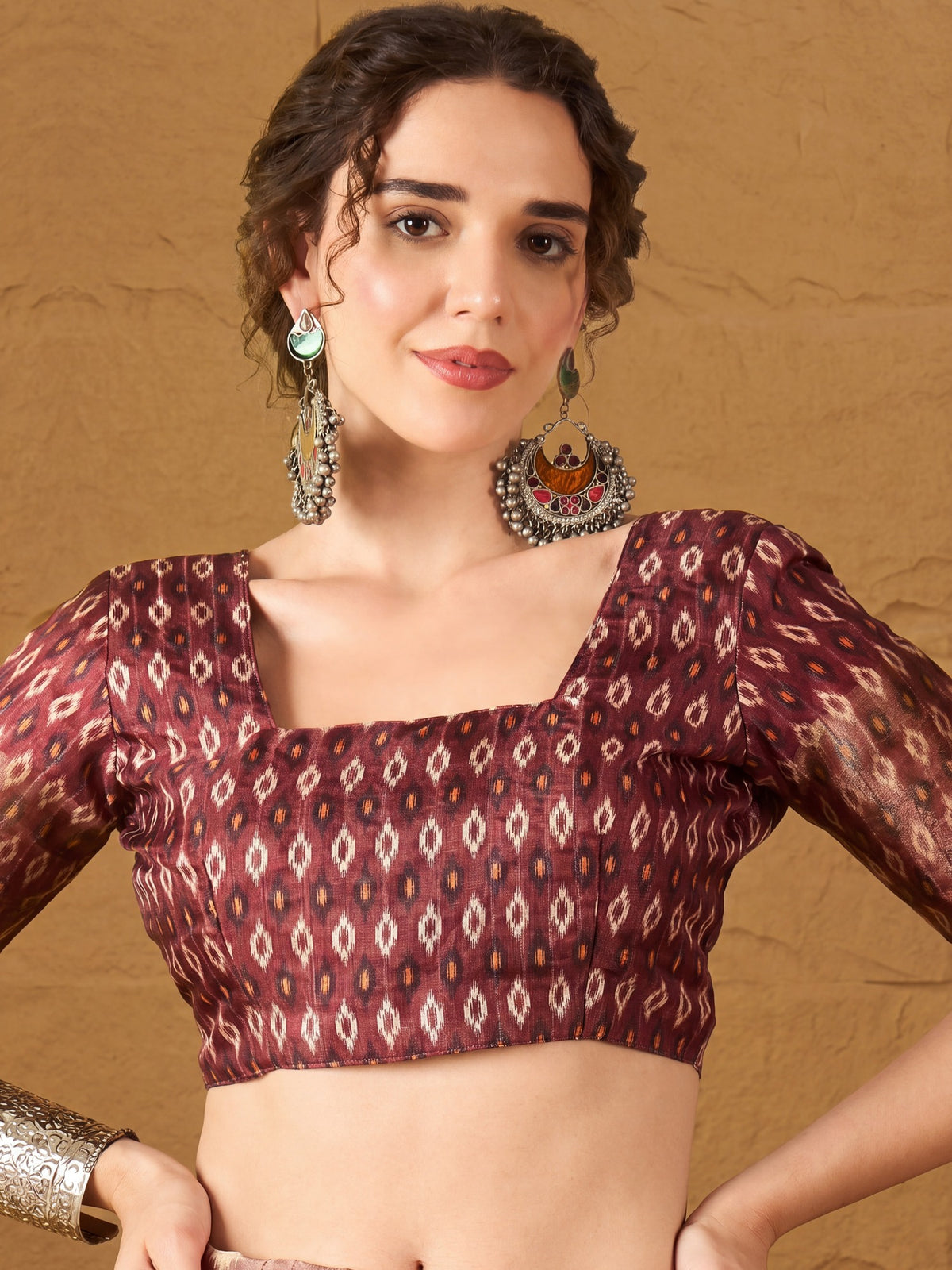 Black Silk Blend saree – detail view 4