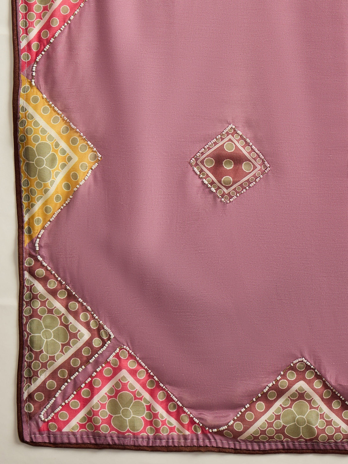 Lavender Silk Cotton saree – detail view 4