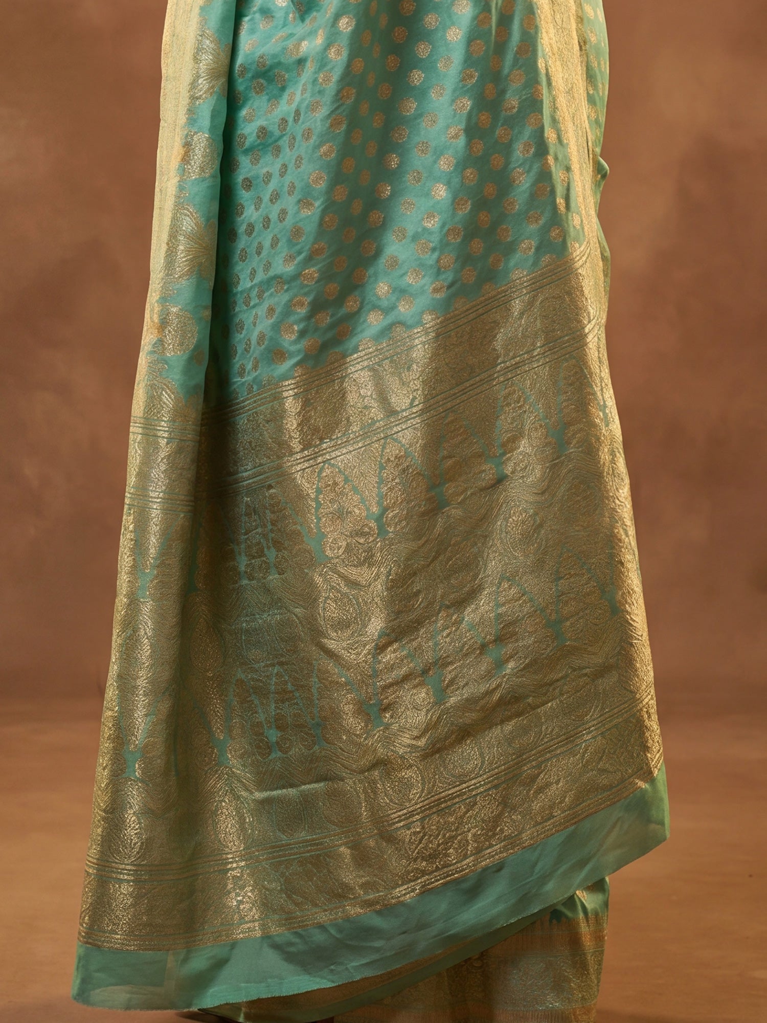 Light Blue Silk Blend saree – detail view 5