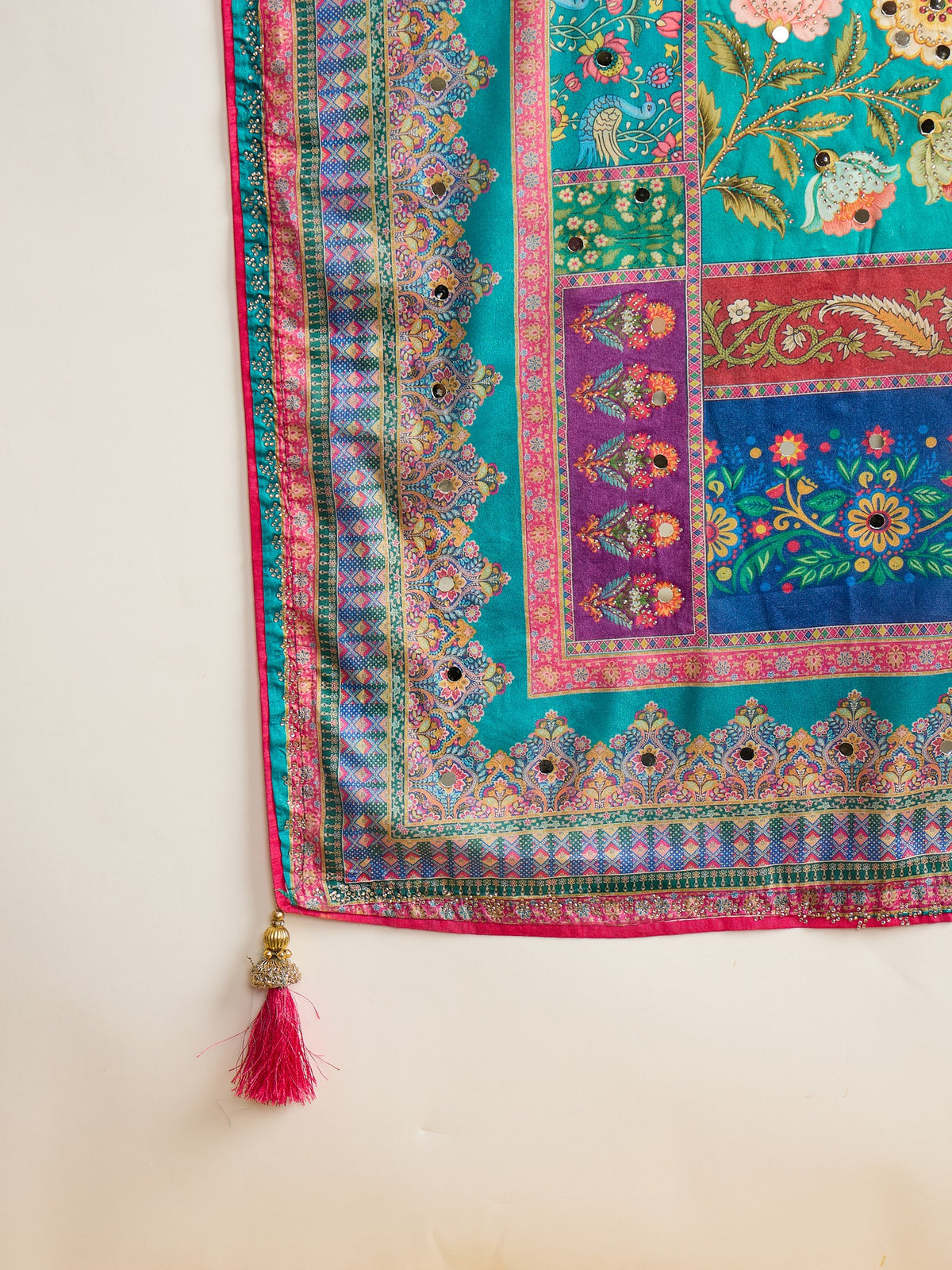 Light Blue Silk Blend saree – detail view 5