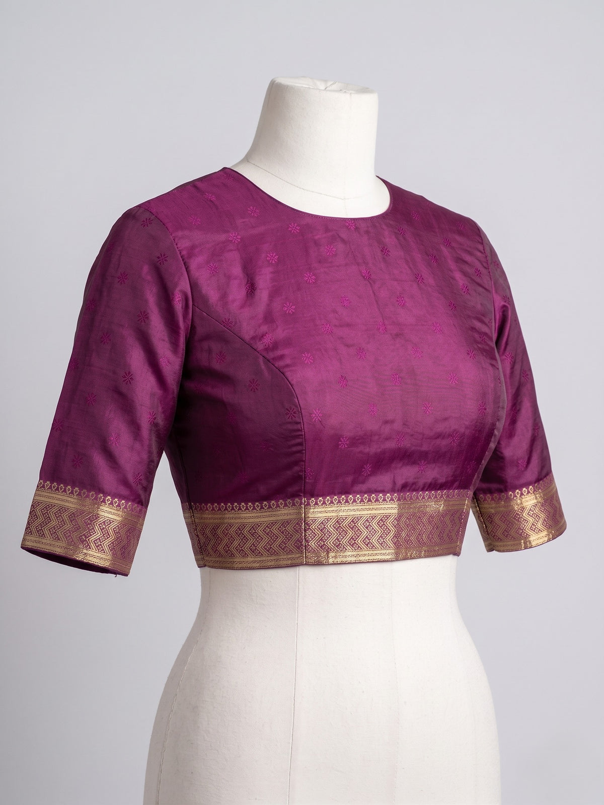 Teal Blue Silk Blend saree – detail view 2