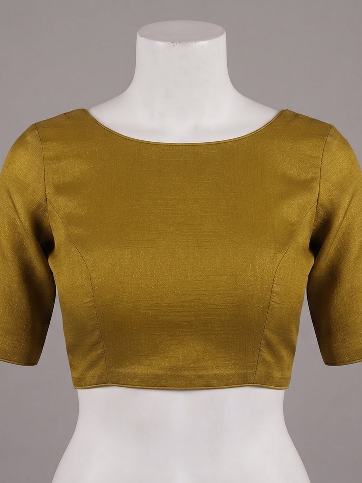 Mustard Tissue saree – detail view 1