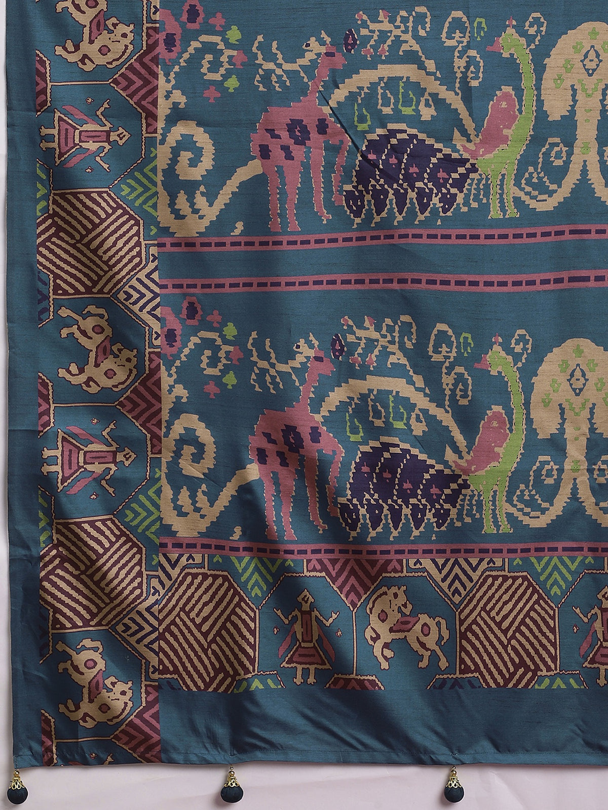 Mauve Silk Blend saree – detail view 5