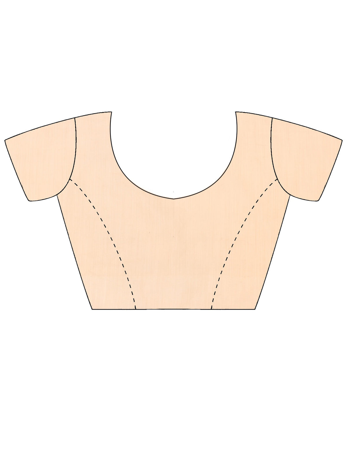 Cream Chanderi Cotton saree – detail view 4